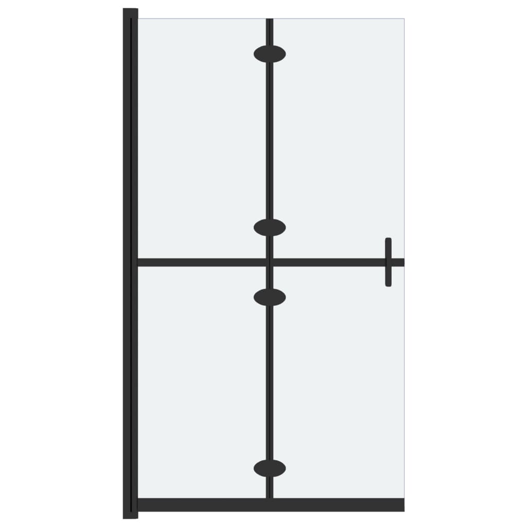 Mampara de ducha plegable vidrio ESG esmerilado 70x190 cm vidaXL