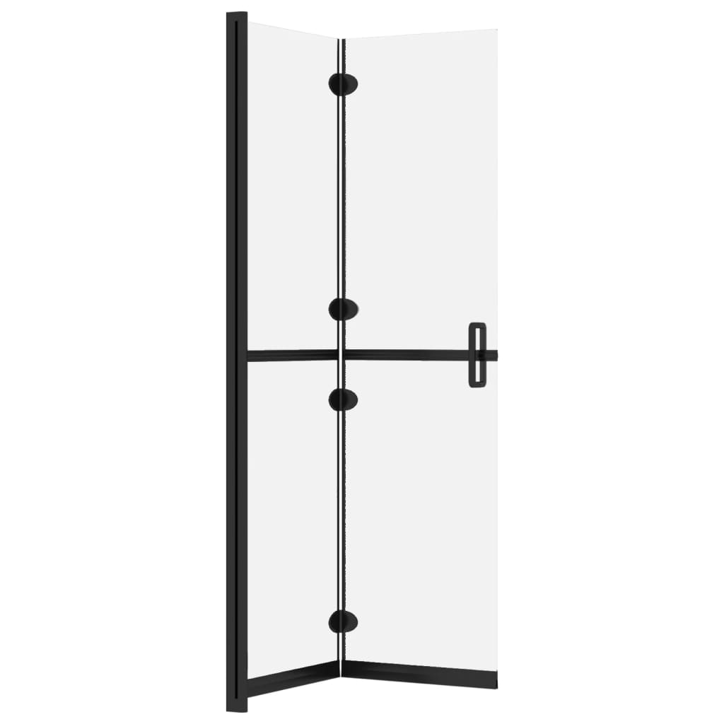 Mampara de ducha plegable vidrio ESG esmerilado 70x190 cm vidaXL