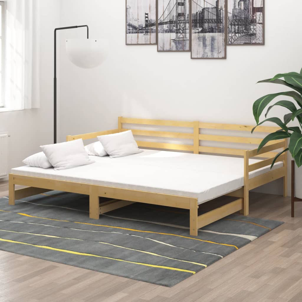 Vetonek Sofá cama extraíble sin colchón 2x(90x200) cm