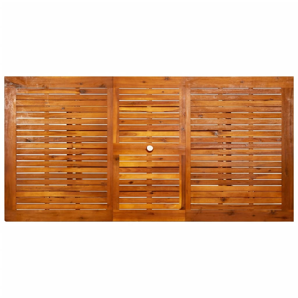 Mesa de comedor jardín madera maciza acacia (150-200)x100x75cm vidaXL