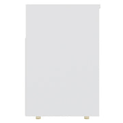 Banco zapatero de madera contrachapada blanco 105x30x45 cm V3532 Vetonek