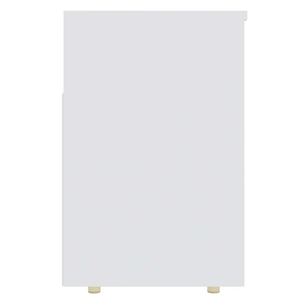 Banco zapatero de madera contrachapada blanco 105x30x45 cm V3532 Vetonek