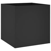 Jardinera de madera contrachapada negra 40x40x40 cm V3907 Vetonek