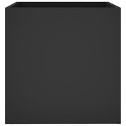 Jardinera de madera contrachapada negra 40x40x40 cm V3907 Vetonek