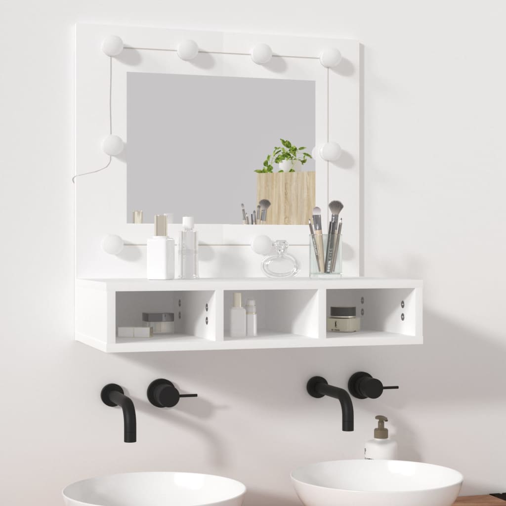 Mirror furniture and white LED 60x31,5x62 cm