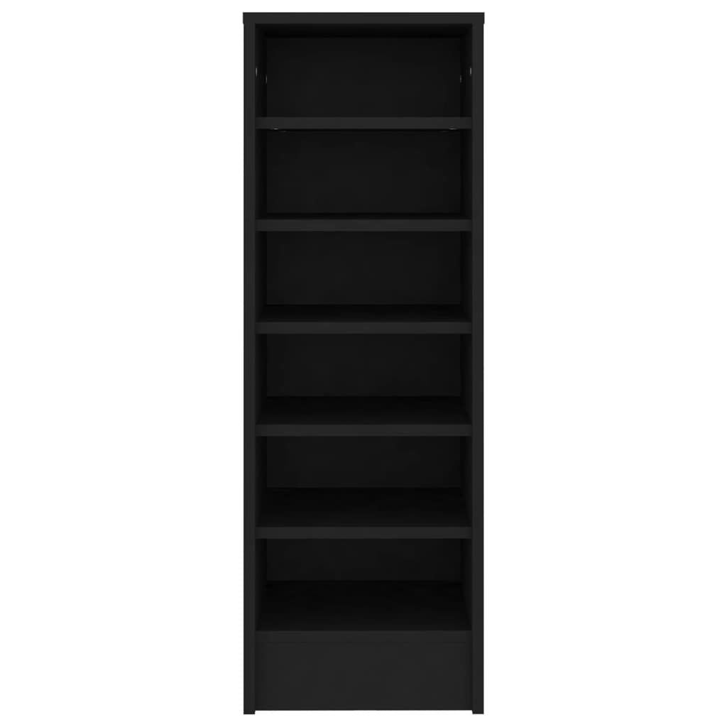 Mueble zapatero madera negro 31,5x35x90 cm - Vetonek