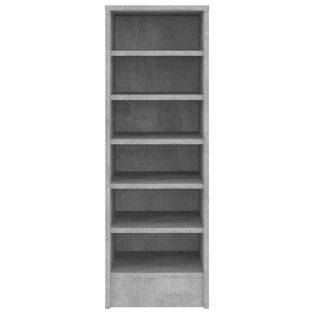 Mueble zapatero madera gris hormigón 31,5x35x90cm - Vetonek