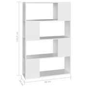 Estante separadora de compensado branco 80x24x124,5 cm V0905 Vetonek