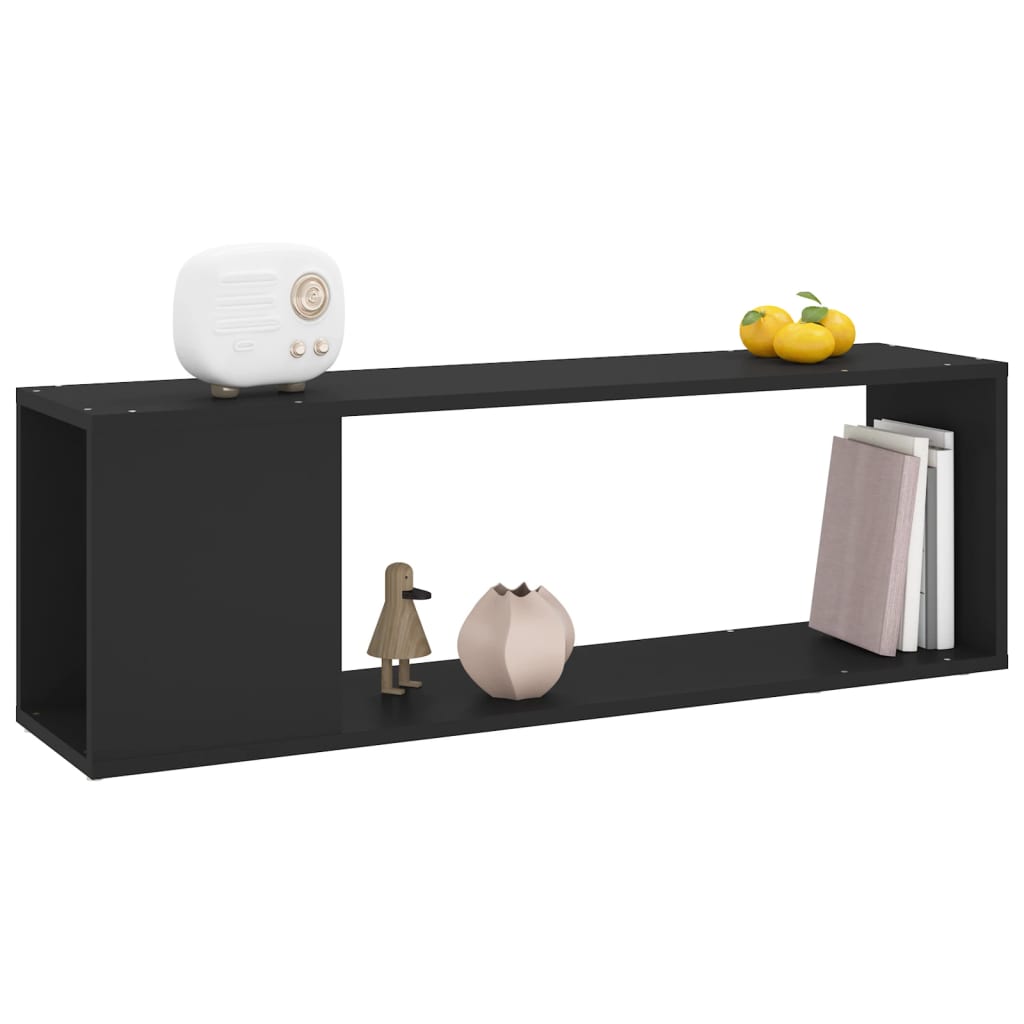 Mueble para TV madera negro 100x24x32 cm vidaXL