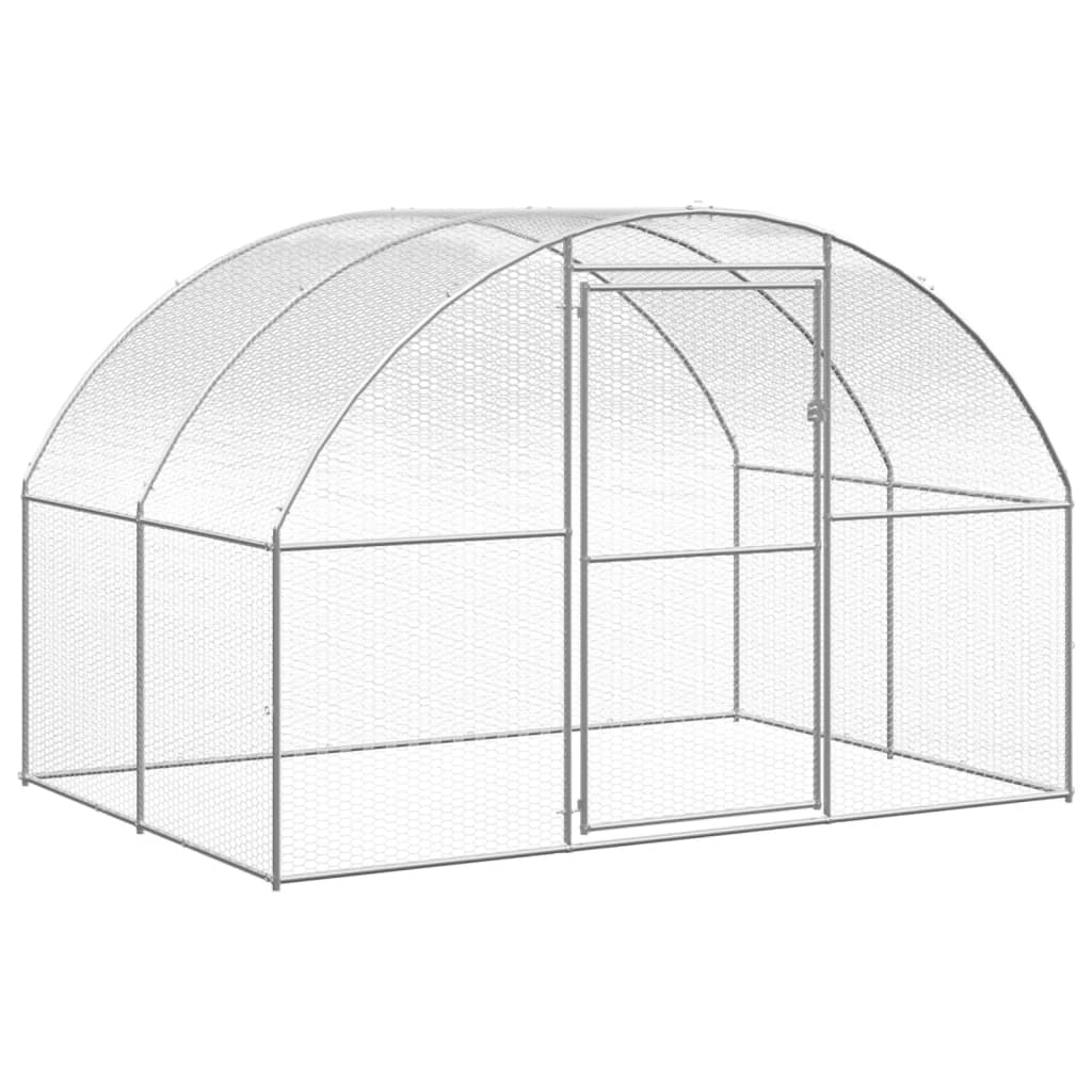 Vetonek Gallinero de exterior de acero galvanizado 3x2x2 m