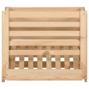 Caixa para batatas em madeira maciça de pinho 60x40x50 cm v2312 - Vetonek