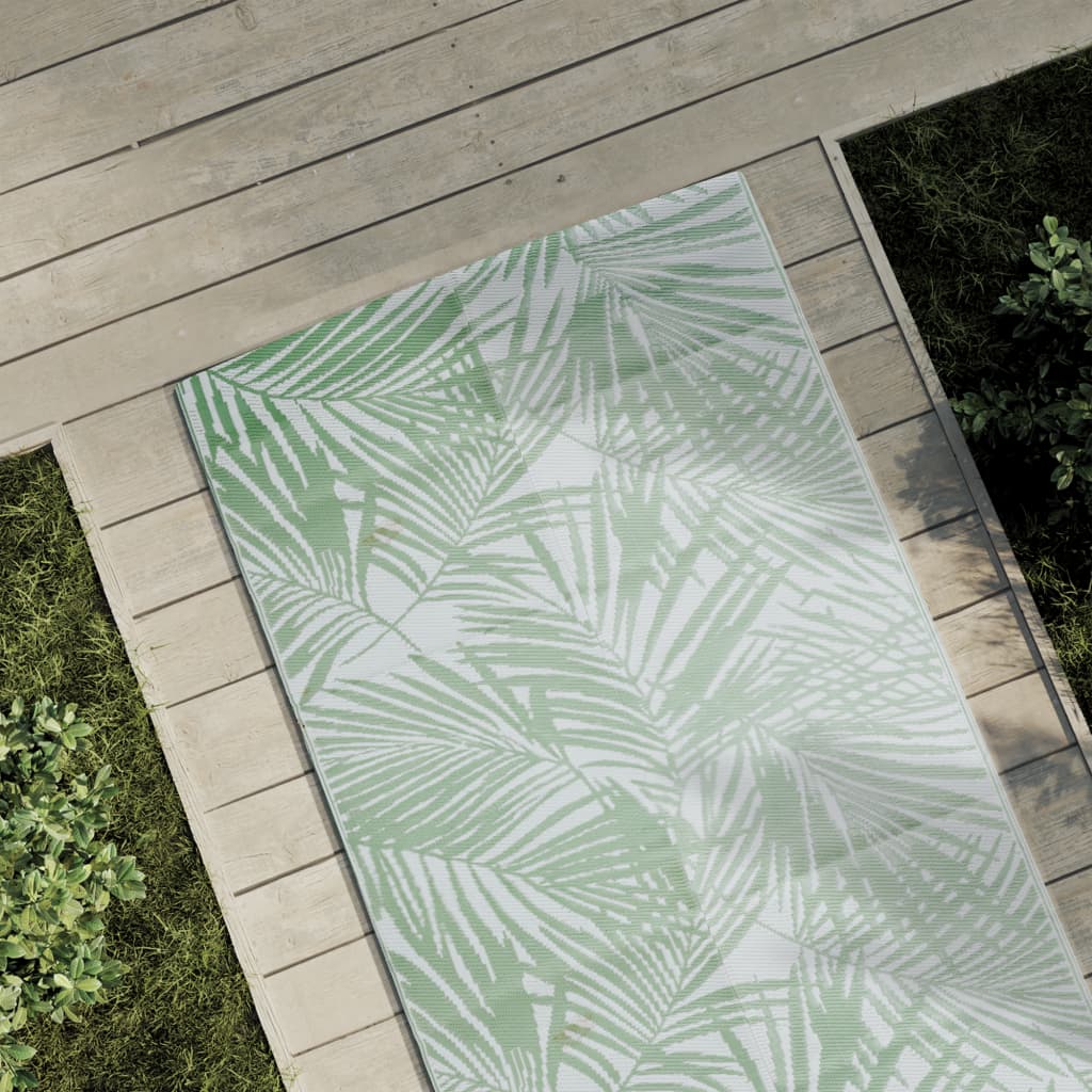 Vetonek Alfombra de exterior PP verde 80x250 cm