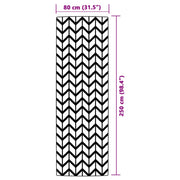 Alfombra exterior arakil pp gris 80x250 cm v2893 - Vetonek