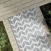Alfombra exterior arakil pp gris 80x250 cm v2893 Vetonek