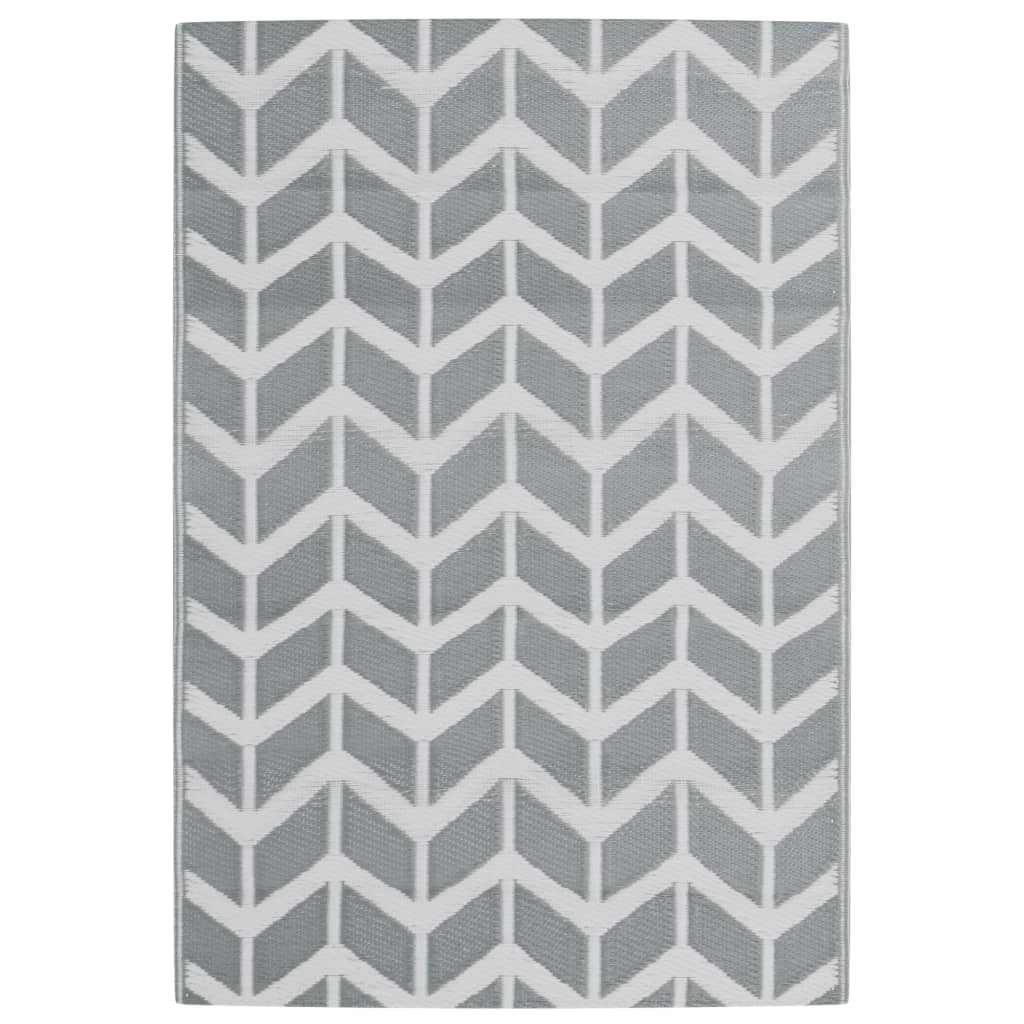Alfombra exterior arakil pp gris 140x200 cm v2916 Vetonek