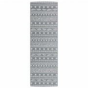 Alfombra exterior arakil pp gris 80x250 cm v3036 Vetonek