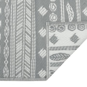 Alfombra de exterior PP gris 80x250 cm - Vetonek