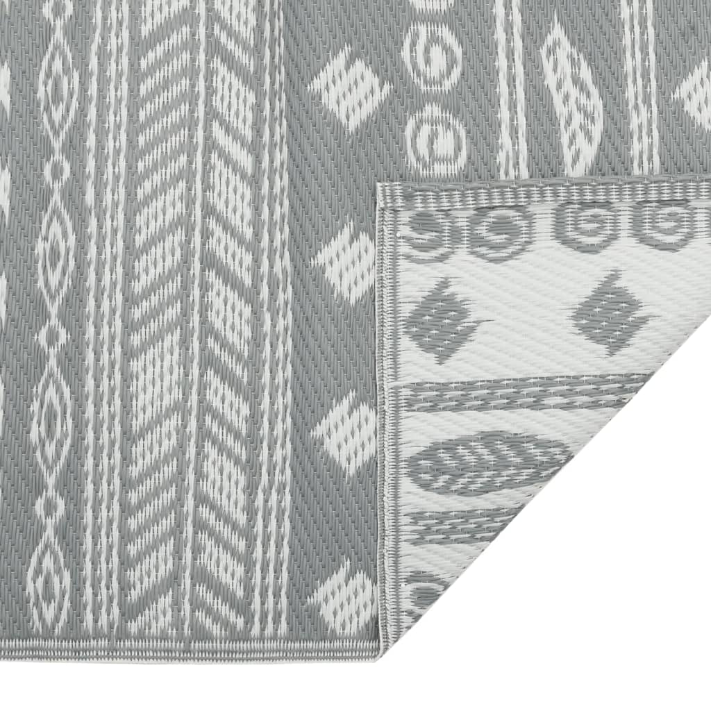 Alfombra de exterior PP gris 80x250 cm - Vetonek