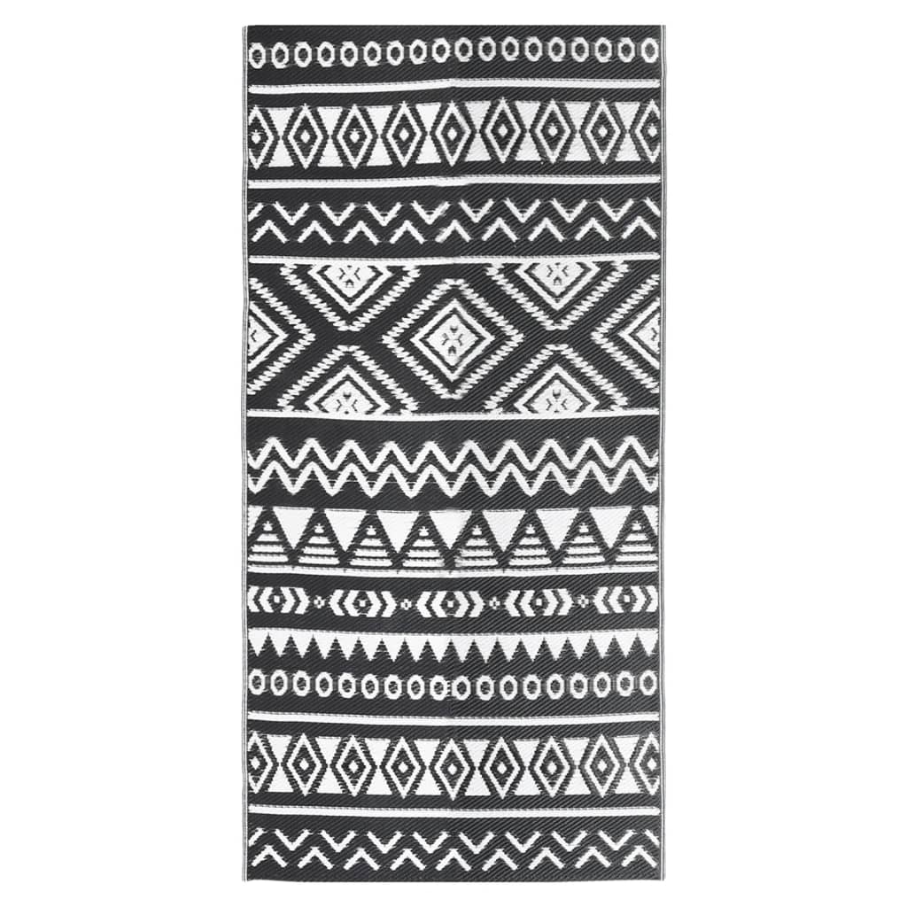ARAKIL tapis d'extérieur noir 80x150 cm PP V3098 Vetonek
