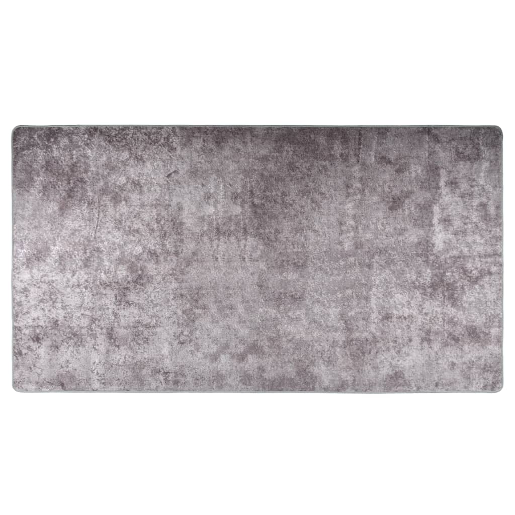 Alfombra lavable antideslizante gris 190x300 cm