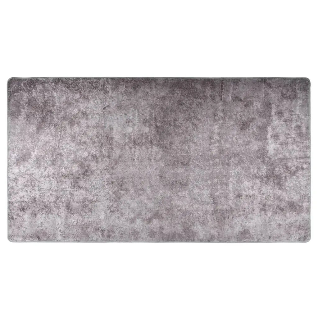 Vetonek Alfombra lavable antideslizante gris 190x300 cm