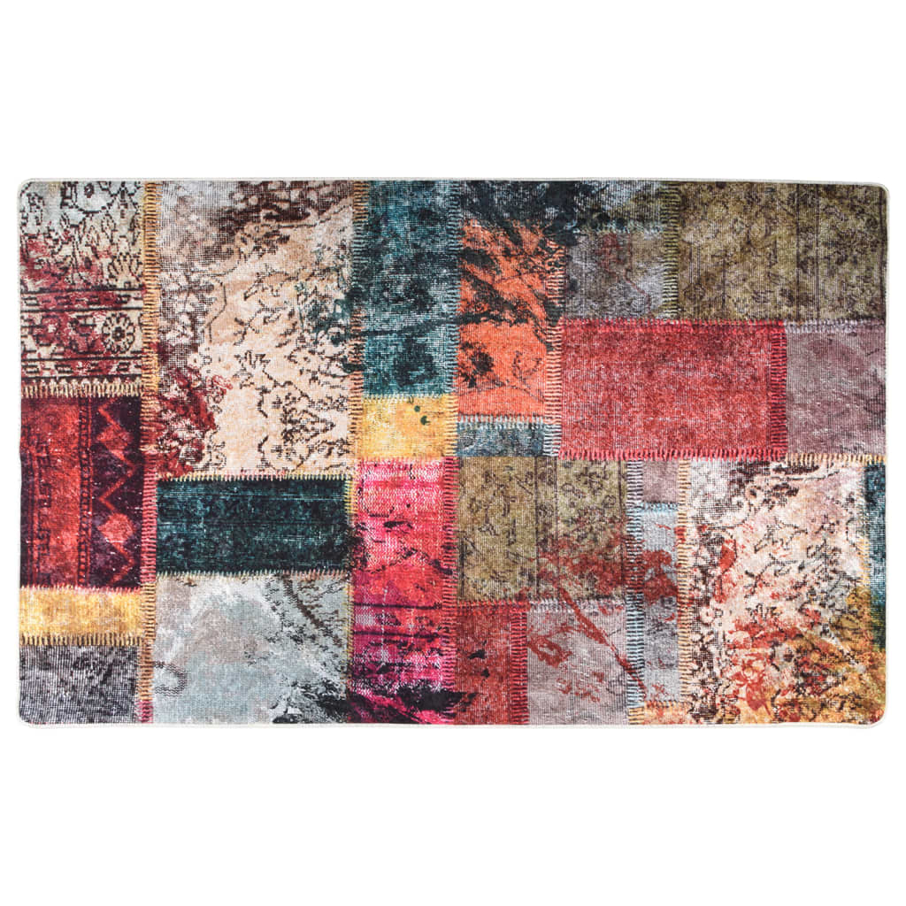 Vetonek Alfombra lavable patchwork antideslizante multicolor 160x230 cm