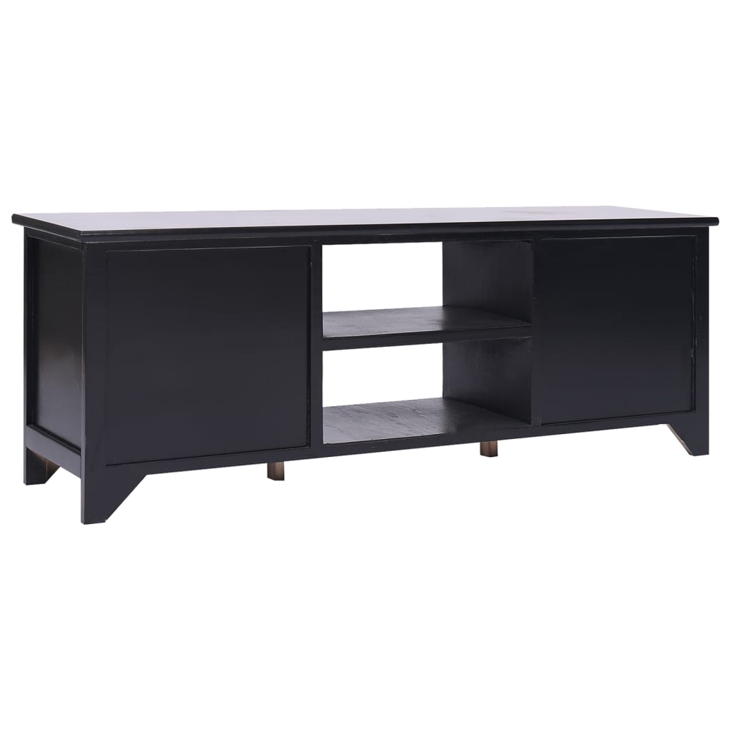 Black Paulownia Black Black TV mobili 108x30x40 cm