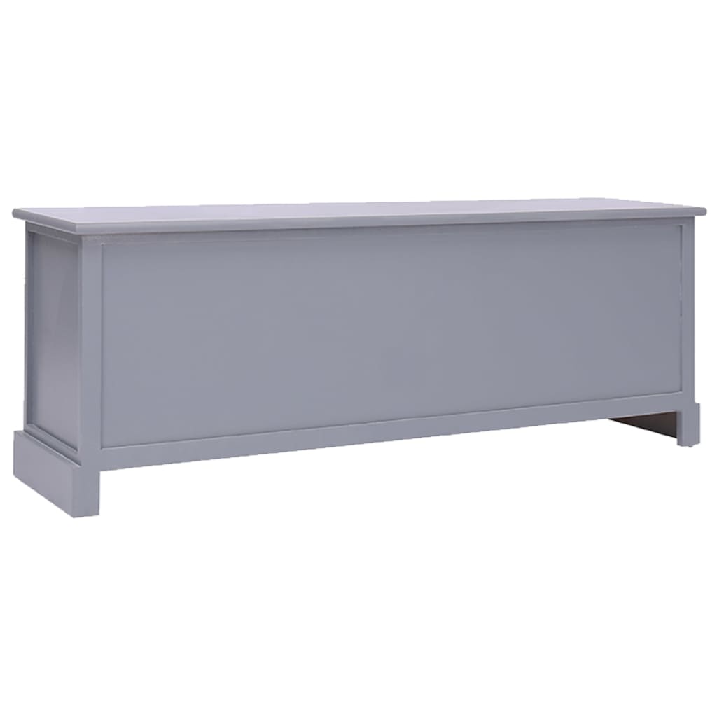 Mobili in legno Paulowhia grigio scuro 108x30x40 cm