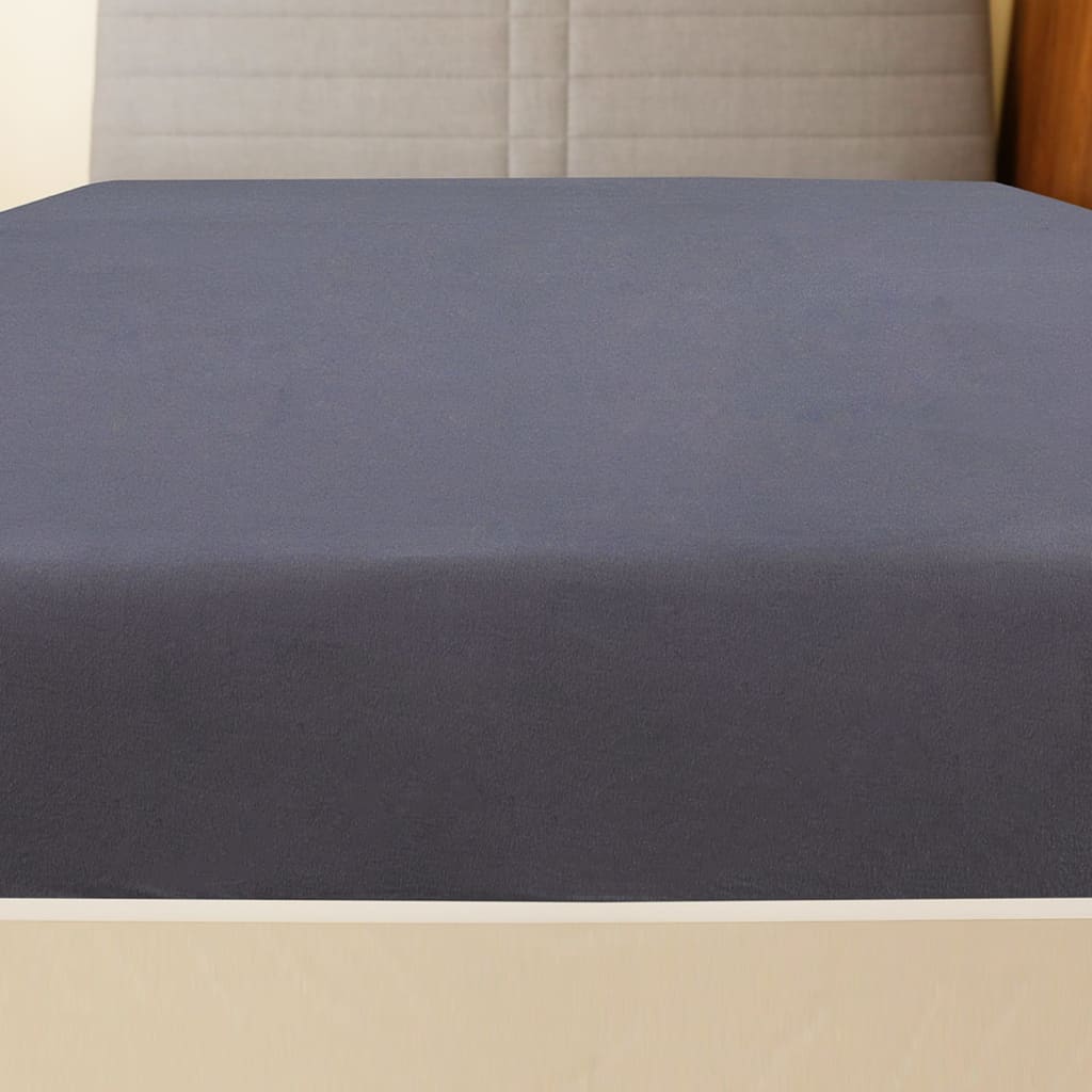 Jersey lower sheets 2 units cotton anthracite cotton 90x200 cm