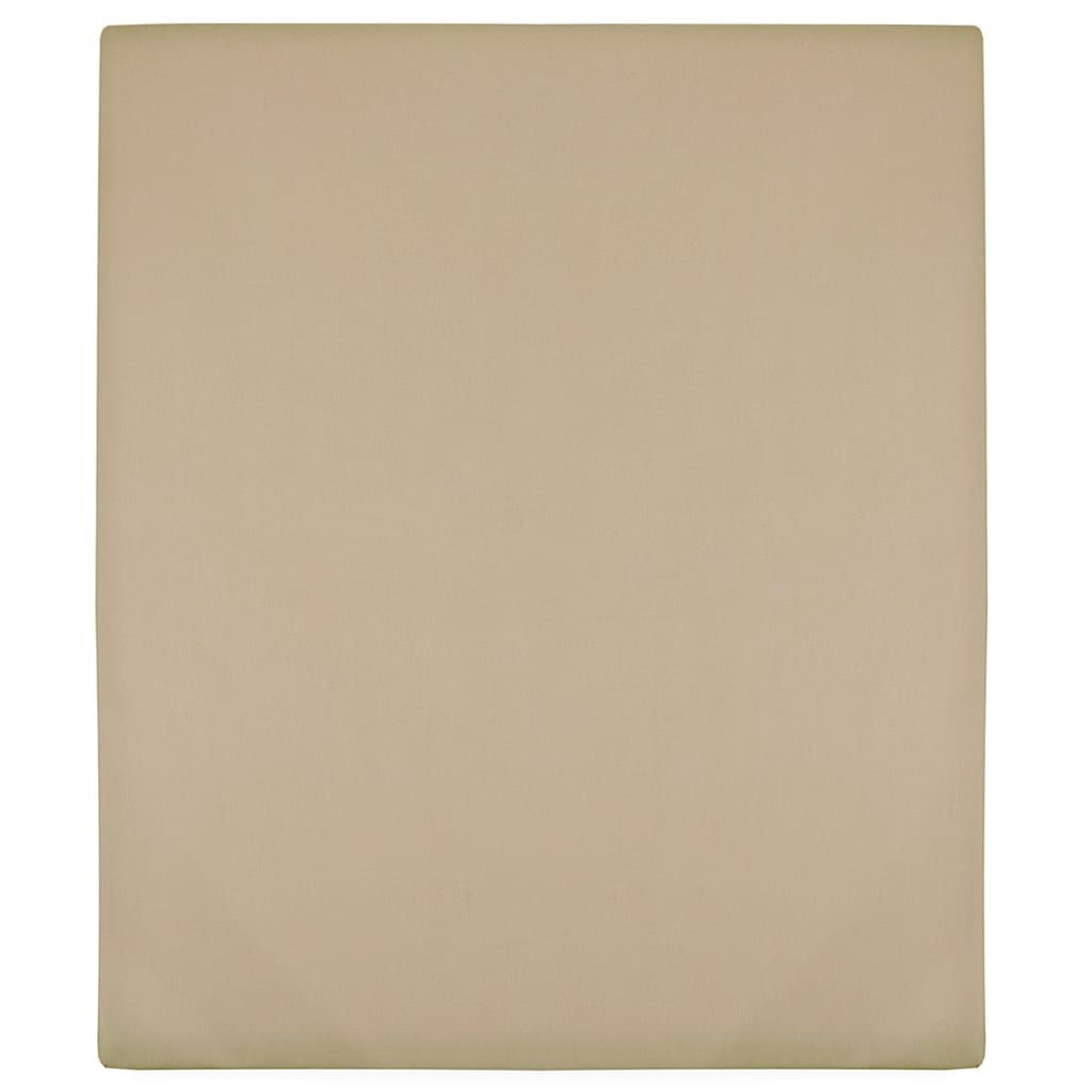 Vetonek Sábanas bajeras jersey 2 uds algodón gris taupe 160x200 cm