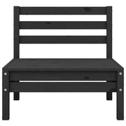 Conjunto de muebles de jardín 4 piezas madera maciza pino negro v9403 - Vetonek
