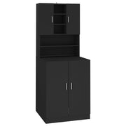 Vetonek Black washing machine cabinet