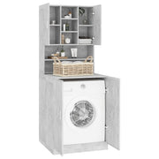 Concrete gray washing machine cabinet - Vetonek