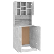 Concrete gray washing machine cabinet - Vetonek