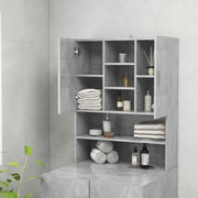 Concrete gray washing machine cabinet - Vetonek