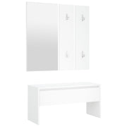 Meuble d'entrée en contreplaqué blanc v1215 - Vetonek
