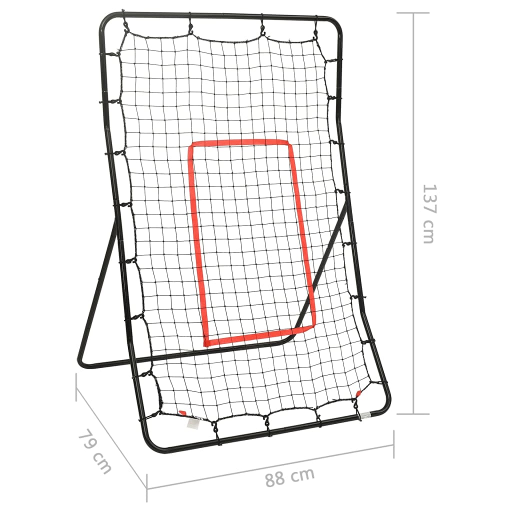 Rebote de softball de aço de 88x79x137 cm