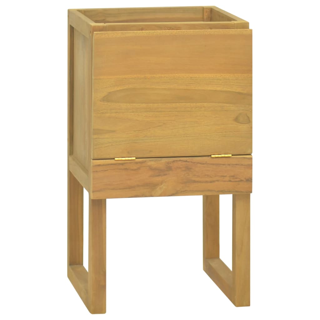 Vetonek Mueble de baño madera maciza de teca 41x40x75 cm