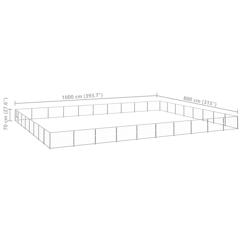 Acciaio per perle d'argento 80 m²