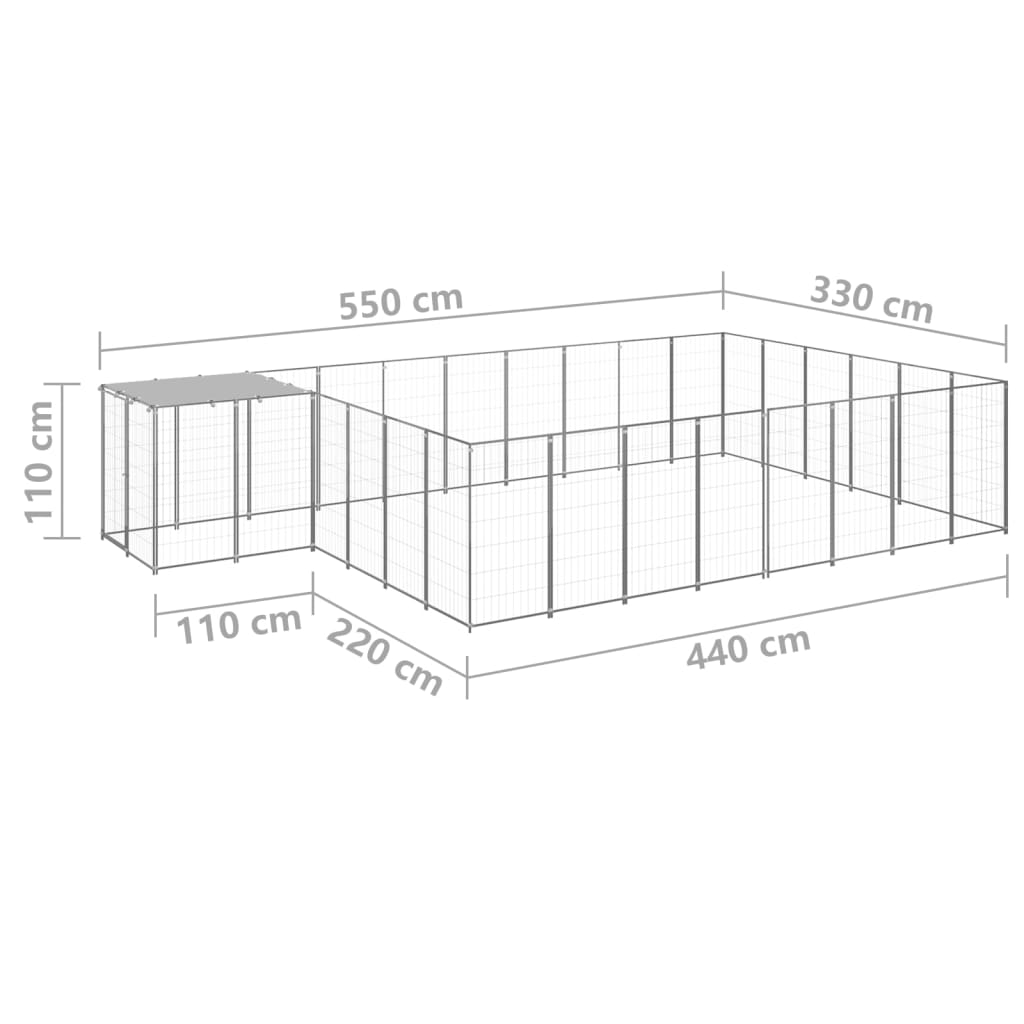 Silber Kill 15,73 m² Stahl