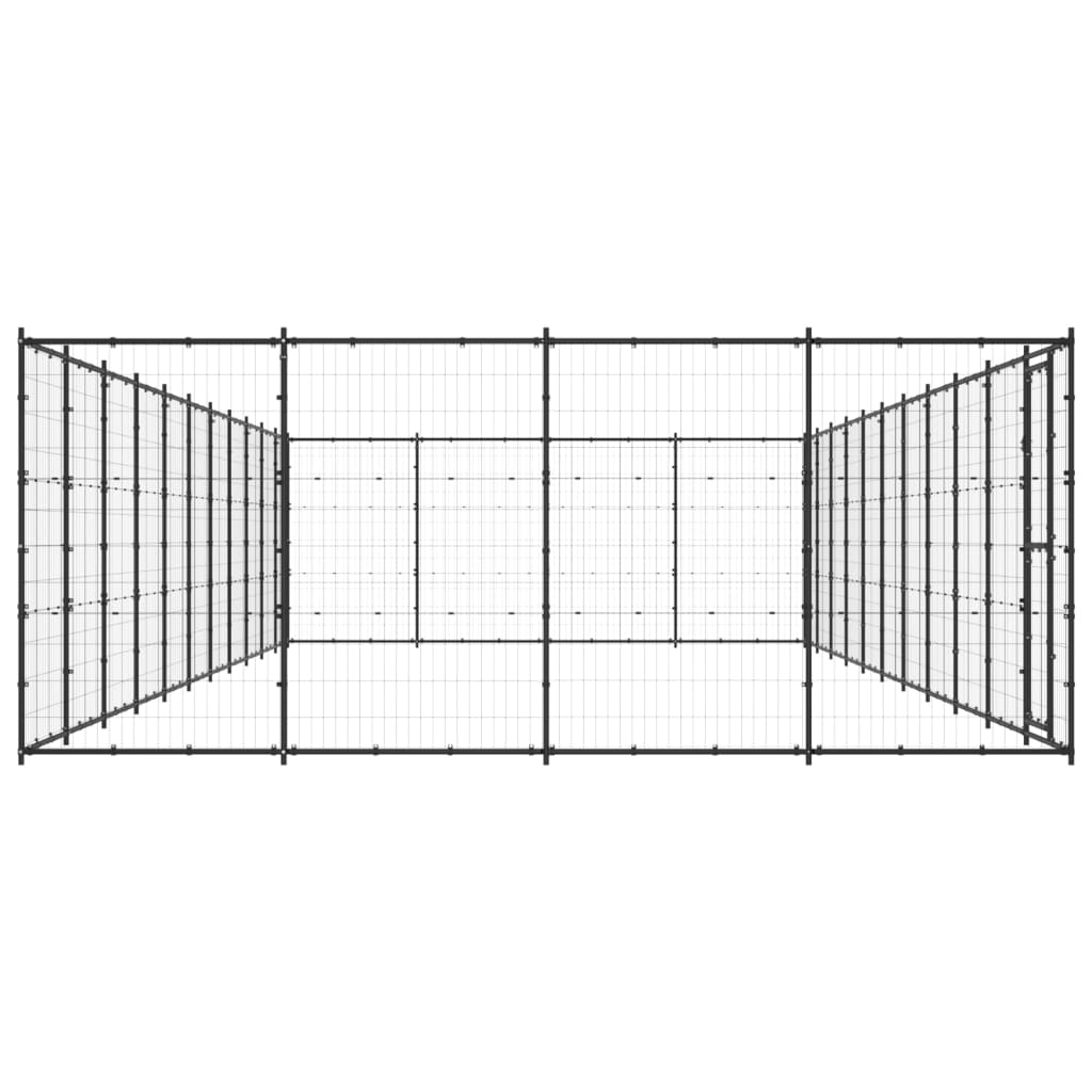 53.24 m² steel outdoor kennel