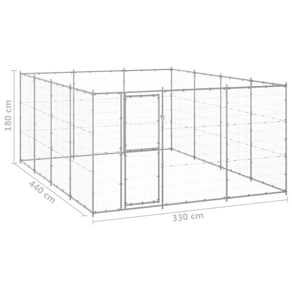 Aço galvanizado ao ar livre 14,52 m²