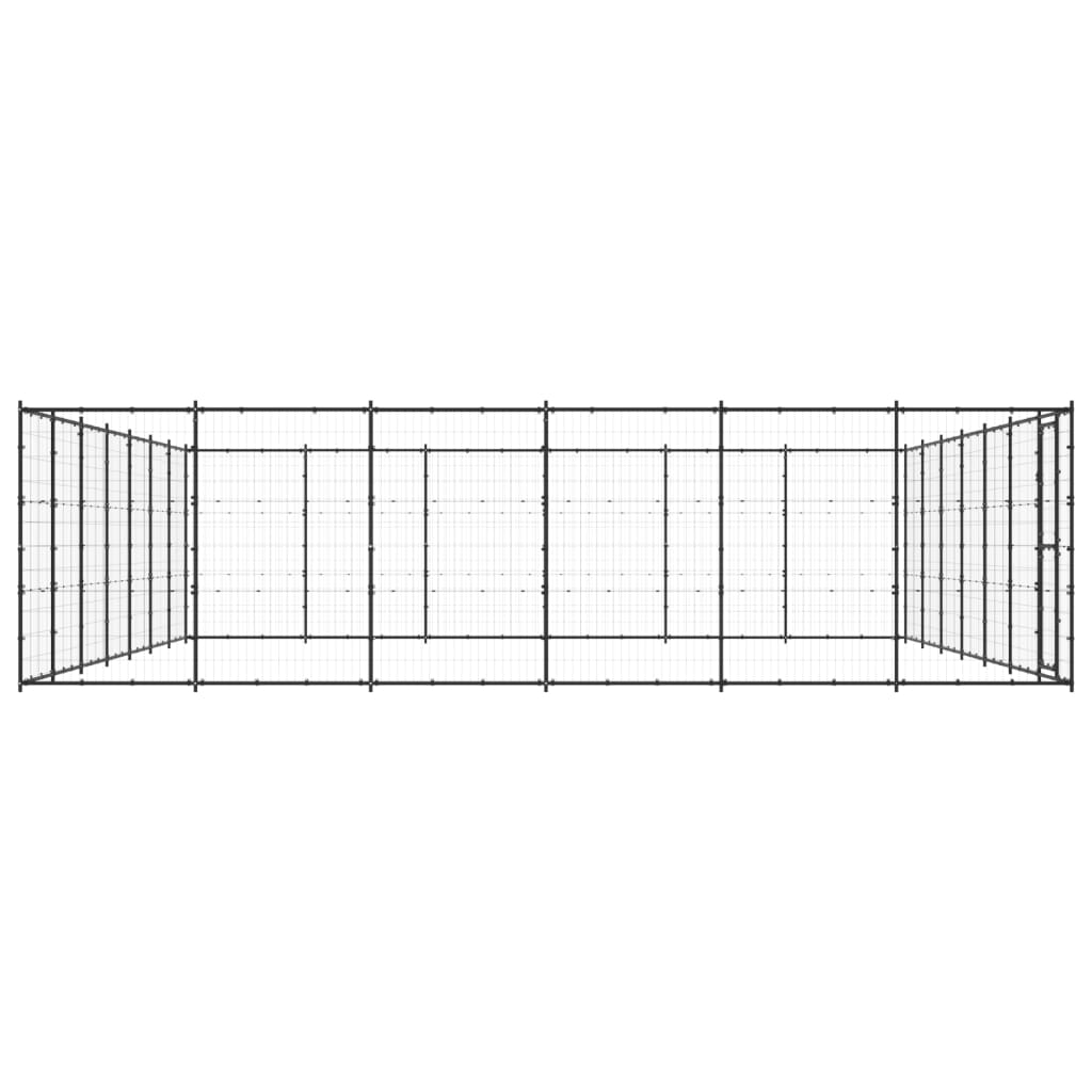 50.82 m² steel outdoor kennel