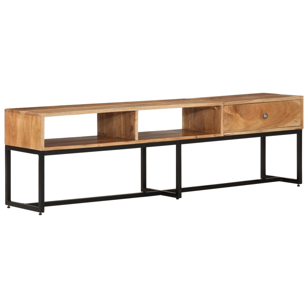 Vetonek Mueble de TV madera maciza de acacia 160x30x45 cm 