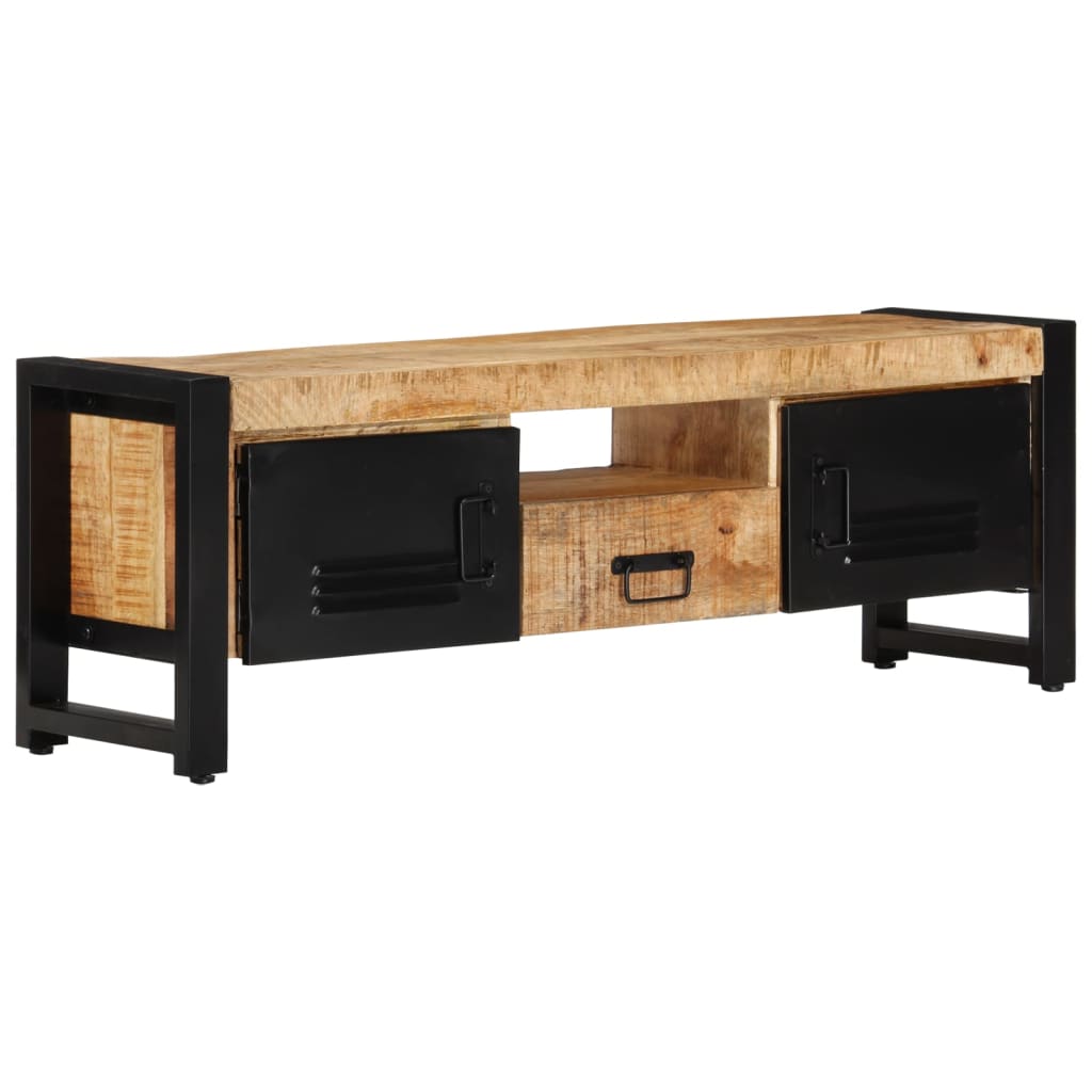 Vetonek Mueble de TV madera maciza de mango 120x30x40 cm