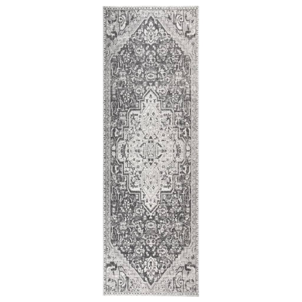 Vetonek Alfombra de exterior de tejido plano gris claro 80x250 cm