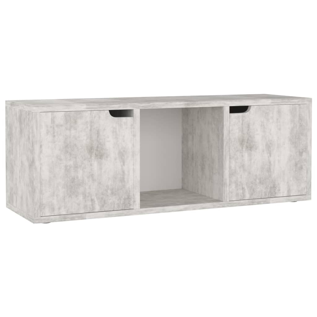 Mueble de TV madera de ingeniería hormigón 88,5x27,5x30,5 cm vidaXL