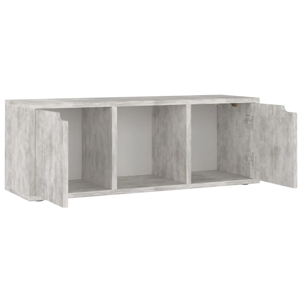 Mueble de TV madera de ingeniería hormigón 88,5x27,5x30,5 cm vidaXL