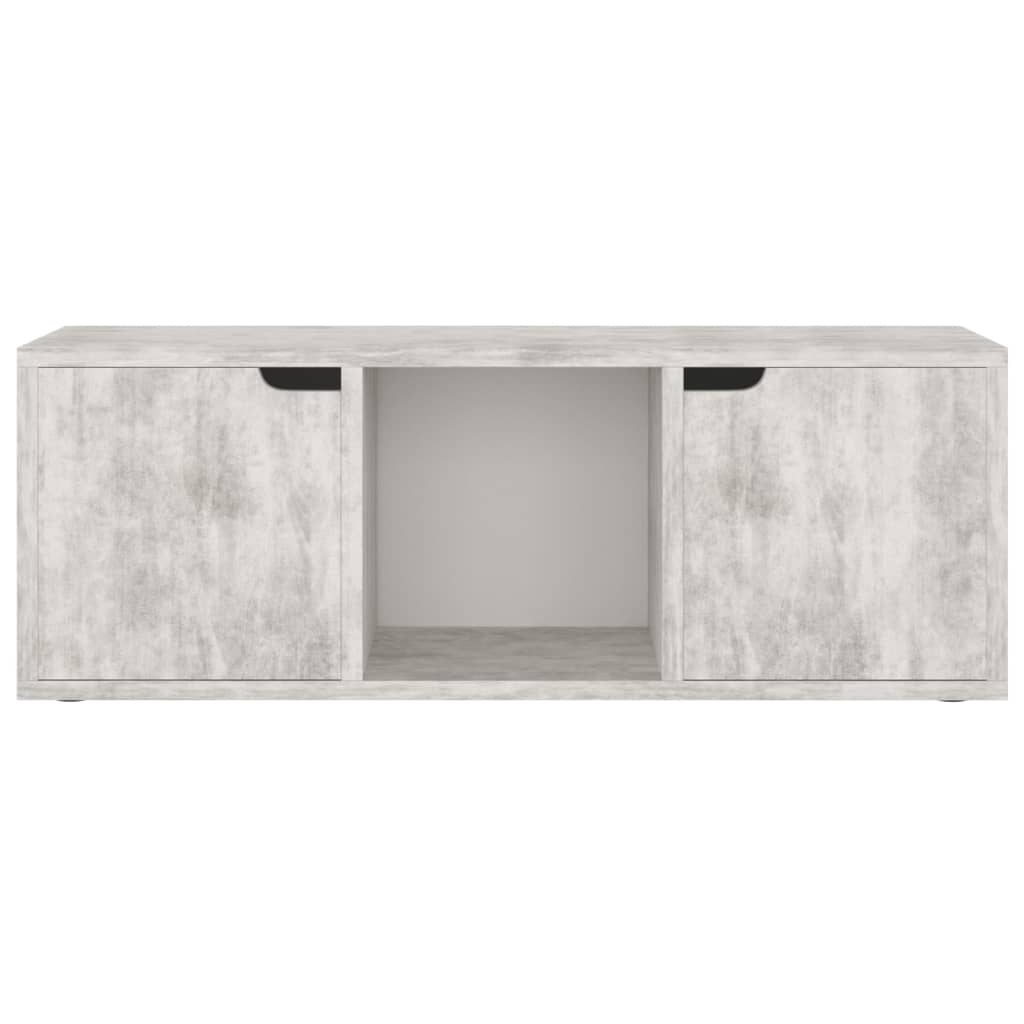 Mueble de TV madera de ingeniería hormigón 88,5x27,5x30,5 cm vidaXL