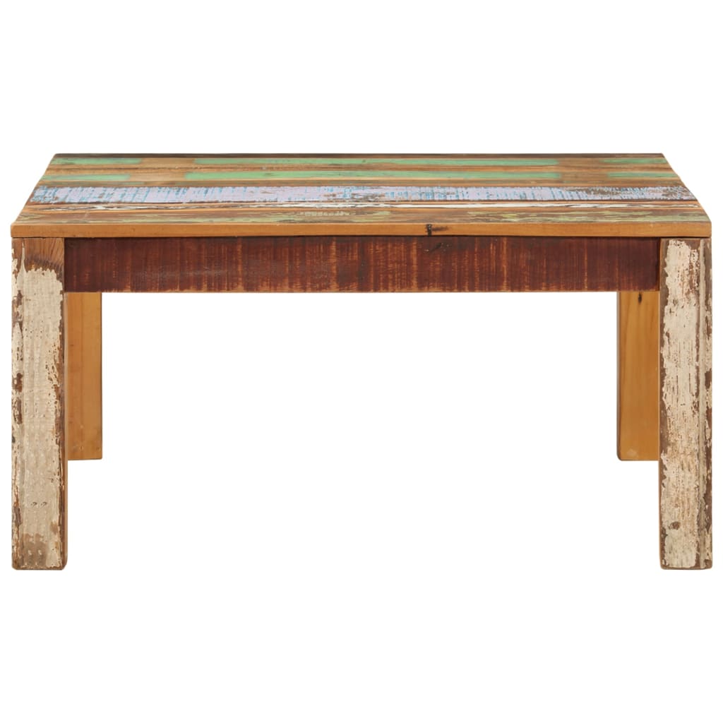 Mesa de centro de madera maciza reciclada 80x80x40 cm vidaXL